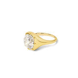 Old Mine Cut Diamond Solitaire Ring