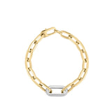 Roberto Coin 18kt Yellow Gold Diamond Pave Link Bracelet