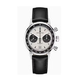 Hamilton Intra-matic 68 Automatic Chronograph 40mm Panda Dial Stainless Steel With Black Leather Strap