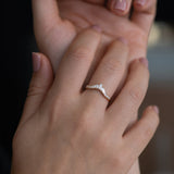 Tapered Baguette Diamond Art Deco Wedding Ring