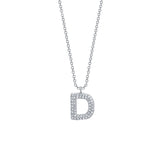 Pavé Diamond Initial Necklace