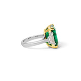 Emerald Three Stone Ring