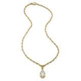 Odette Pear Step-Cut Diamond Necklace