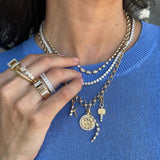 Geometric Baguette & Carre Diamond Signet Ring