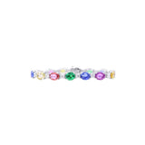 Multi-Color Sapphire and Diamond Bracelet