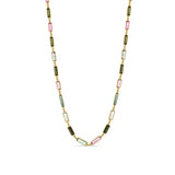 Korman Collection Multicolor Tourmaline Baguette Necklace