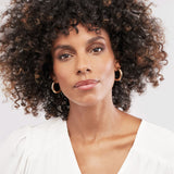 Wide Tube Hoop Earrings