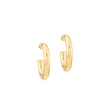 Wide Tube Hoop Earrings