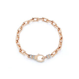 Clive Diamond Chain Link Bracelet With Diamond Clasp
