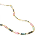 Korman Collection Multicolor Tourmaline Baguette Necklace