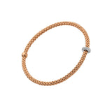 Prima Flex'It Bracelet with Pave Diamond Rondelle