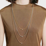 Eka Necklace with Pave Diamond Rondelle