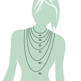 Eka Necklace with Pave Diamond Rondelle