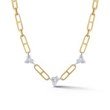 Two-Tone Diamond Poppy Necklace