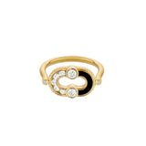 Magnetic Semi Diamond Ring