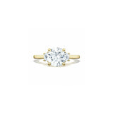 Lunetta Crescent Three Stone Engagement Ring