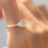 Triangle Cut Diamond Engagement Ring