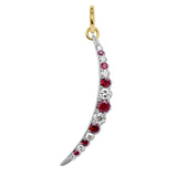 Large Diamond & Ruby Ophelia Charm