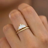 Engraved Geometric Pattern Diamond Eternity Band