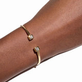 Le Cube Diamant Large Bracelet With Two Diamonds