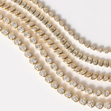 East West Bezel Set Oval Diamond Tennis Bracelet