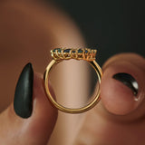 Bubble Multicolor Sapphire Ring
