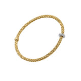 Prima Flex'It Bracelet with Pave Diamond Rondelle