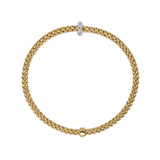 Prima Flex'It Bracelet with Pave Diamond Rondelle