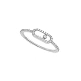 Move Uno Pave Diamond Ring