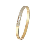 Move Noa Semi Pave Diamond Bangle