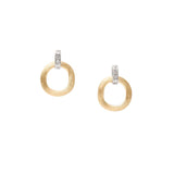 Marco Bicego Jaipur Collection 18k Yellow Gold Stud Drop Diamond Earrings