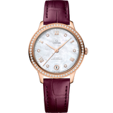 34 mm, Sedna™ gold on leather strap