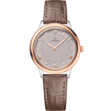 30 mm, steel - Sedna™ gold on leather strap