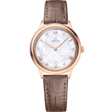 30 mm, Sedna™ gold on leather strap