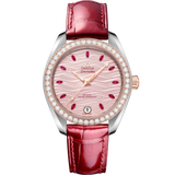 34 mm, steel - Sedna™ gold on leather strap