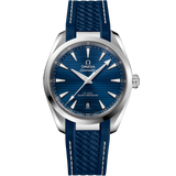 38 mm, steel on rubber strap
