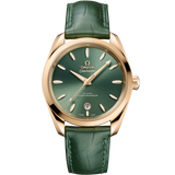 38 mm, Moonshine™ gold on leather