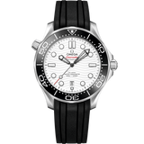 42 mm, steel on rubber strap