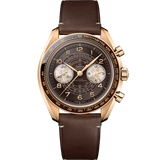 43 mm, Bronze gold on leather strap