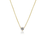 The Classic Diamond Solitaire Pendant Necklace