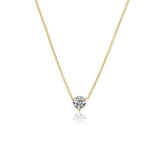 The Classic Diamond Solitaire Pendant Necklace