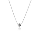 The Classic Diamond Solitaire Pendant Necklace