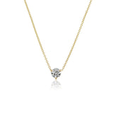 The Classic Diamond Solitaire Pendant Necklace