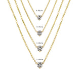The Classic Diamond Solitaire Pendant Necklace