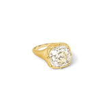 Old Mine Cut Diamond Solitaire Ring