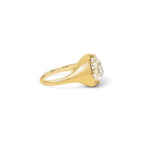 Old Mine Cut Diamond Solitaire Ring