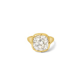 Old Mine Cut Diamond Solitaire Ring