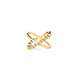 Cosmic Diamond Cross Ring