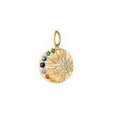 Cosmic Rainbow Gemstone Star Charm