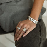 Move Noa Semi Pave Diamond Bangle